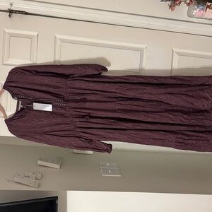 Daniel Rainn Burgundy Maxi Dress